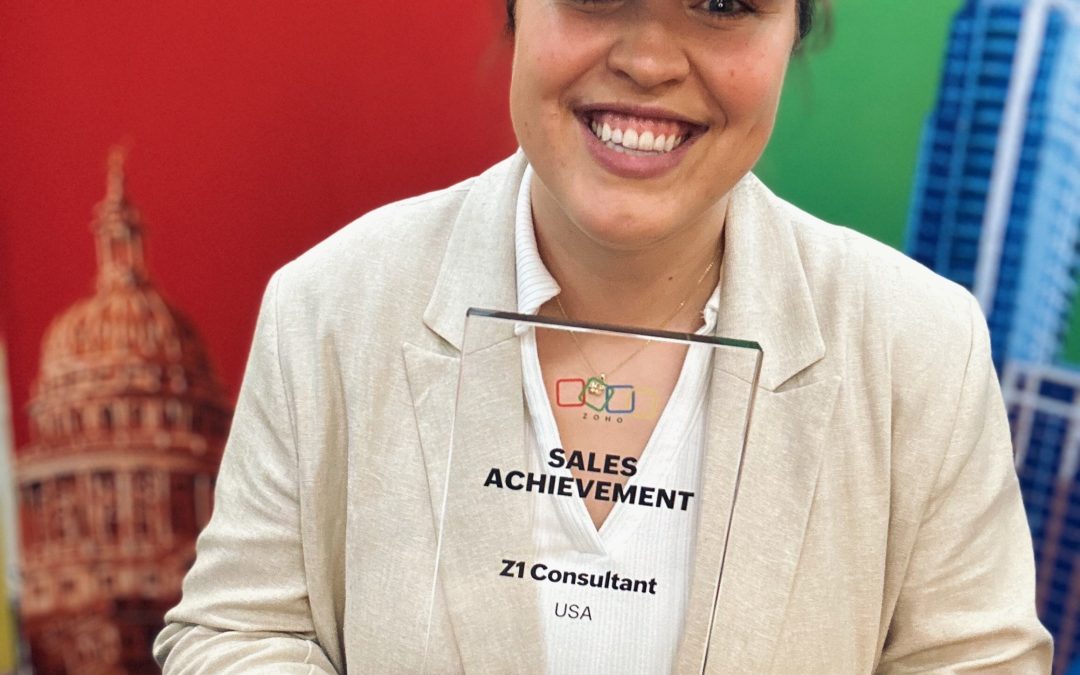 Celebrating a Milestone: Z1 Consultant Receives One of Zoho’s First-Ever Partner Award